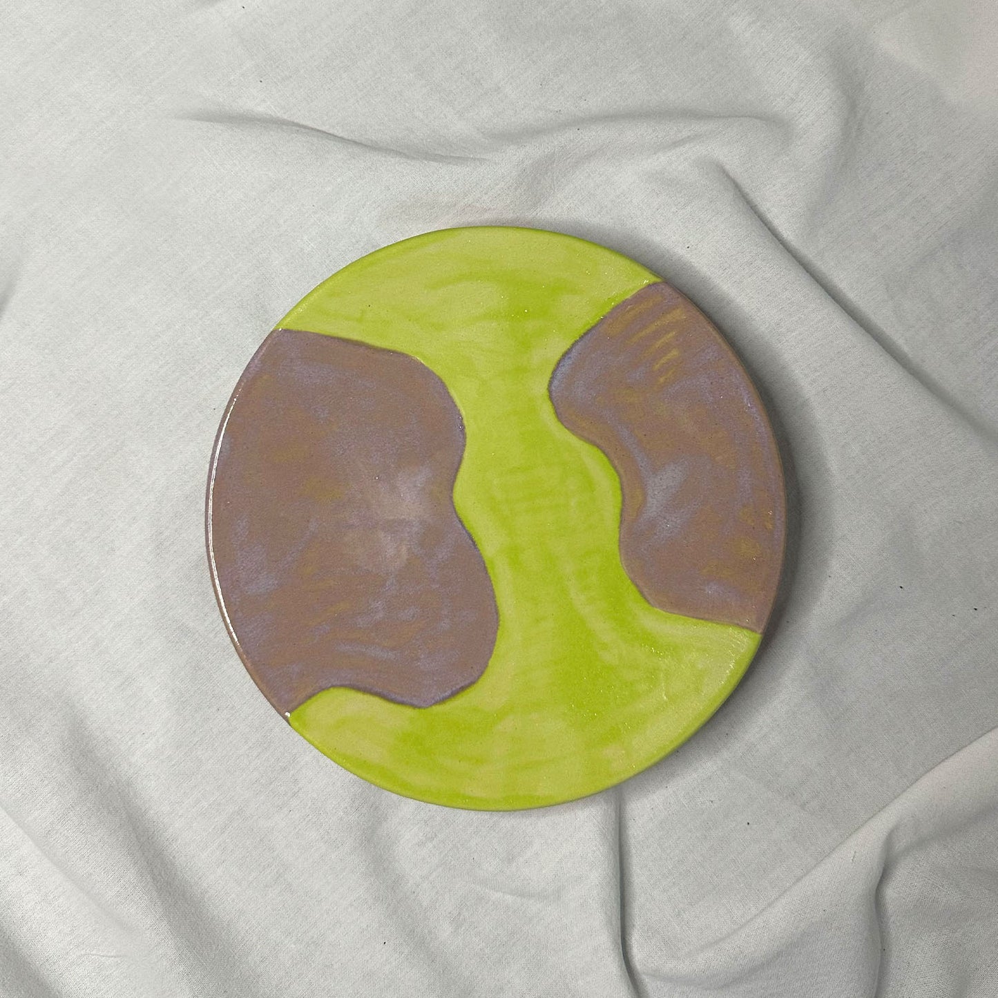 Ontbijtbord Mto - Groen/Lila