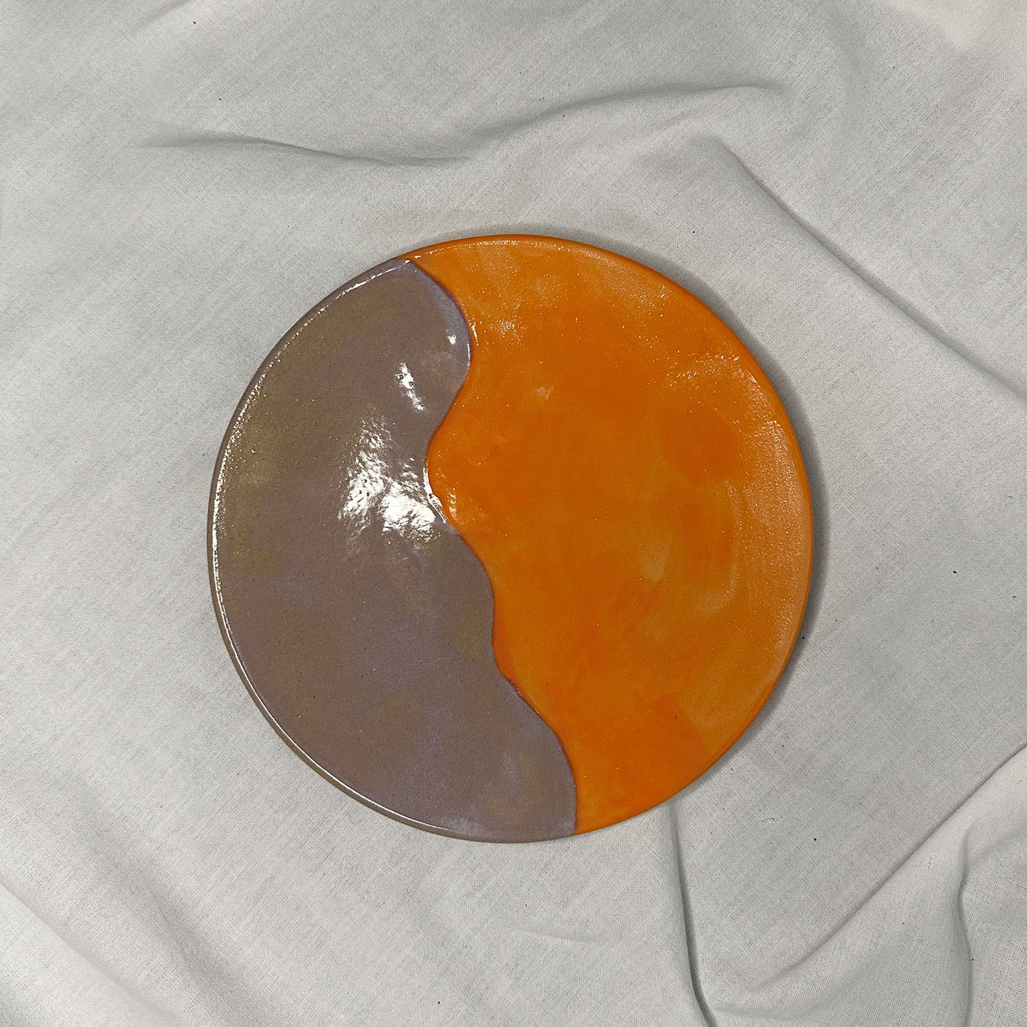 Ontbijtbord Mto - Oranje/Lila