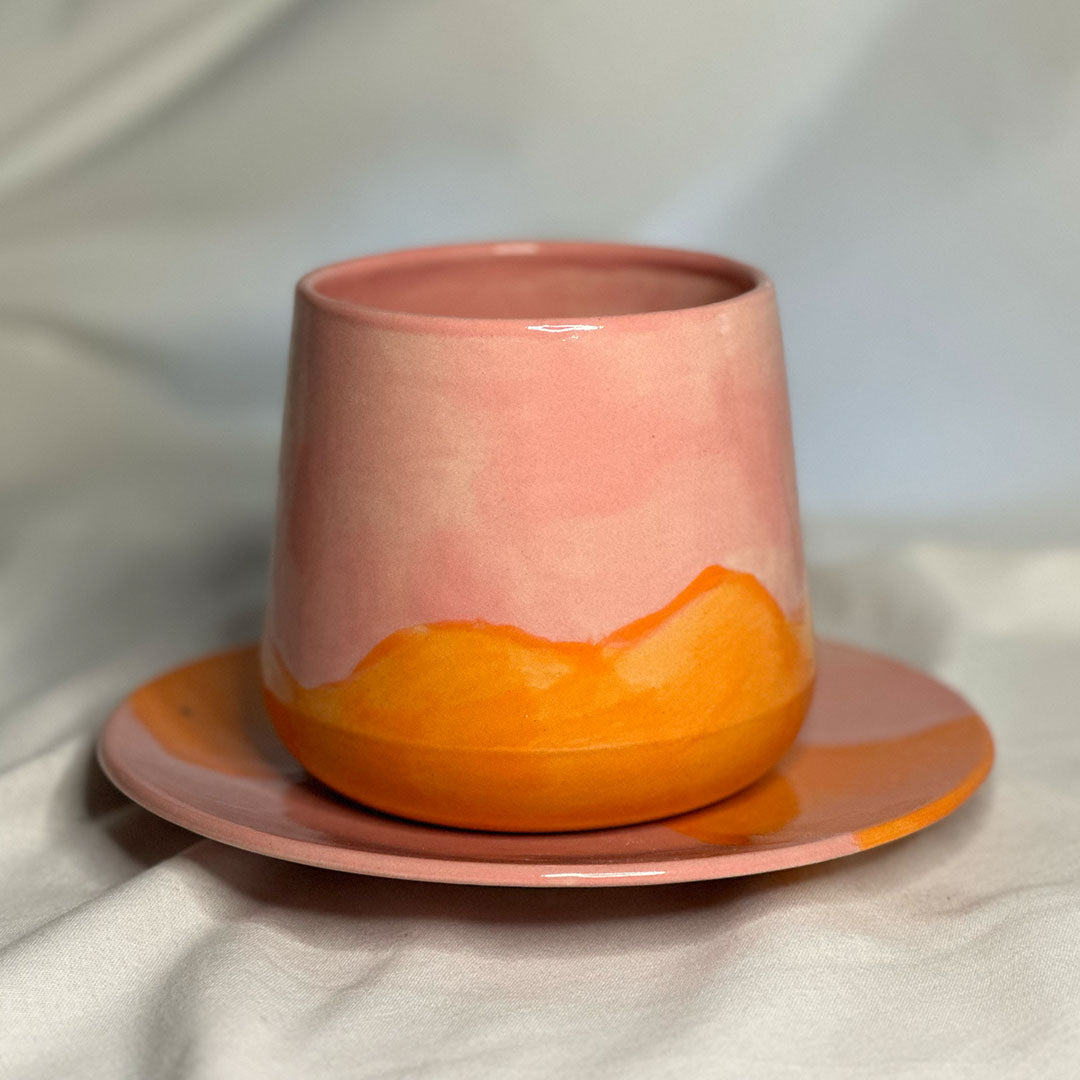 Mok Maji Latte - Roze/Oranje