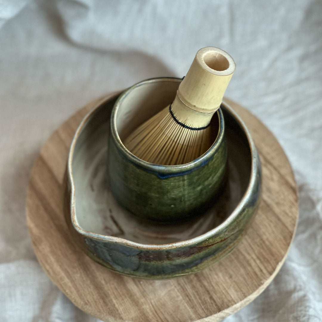 Matcha Set Tumani - Groen/Zand