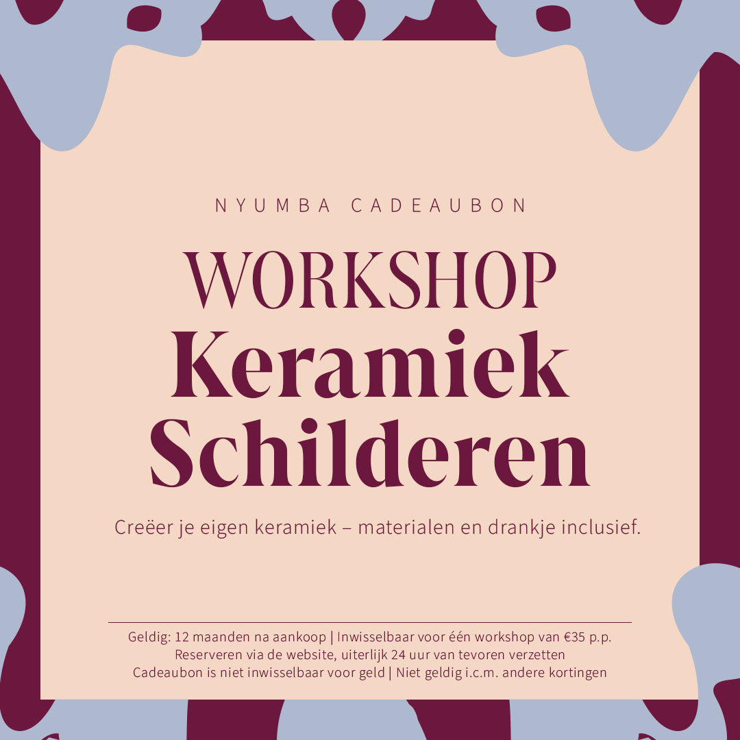 Cadeaubon Workshop Keramiek Schilderen