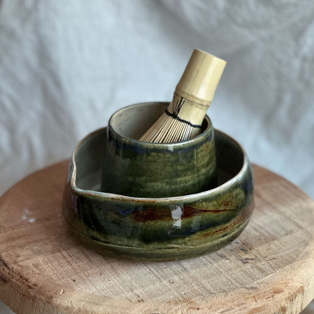 Matcha Set Tumani - Groen/Zand