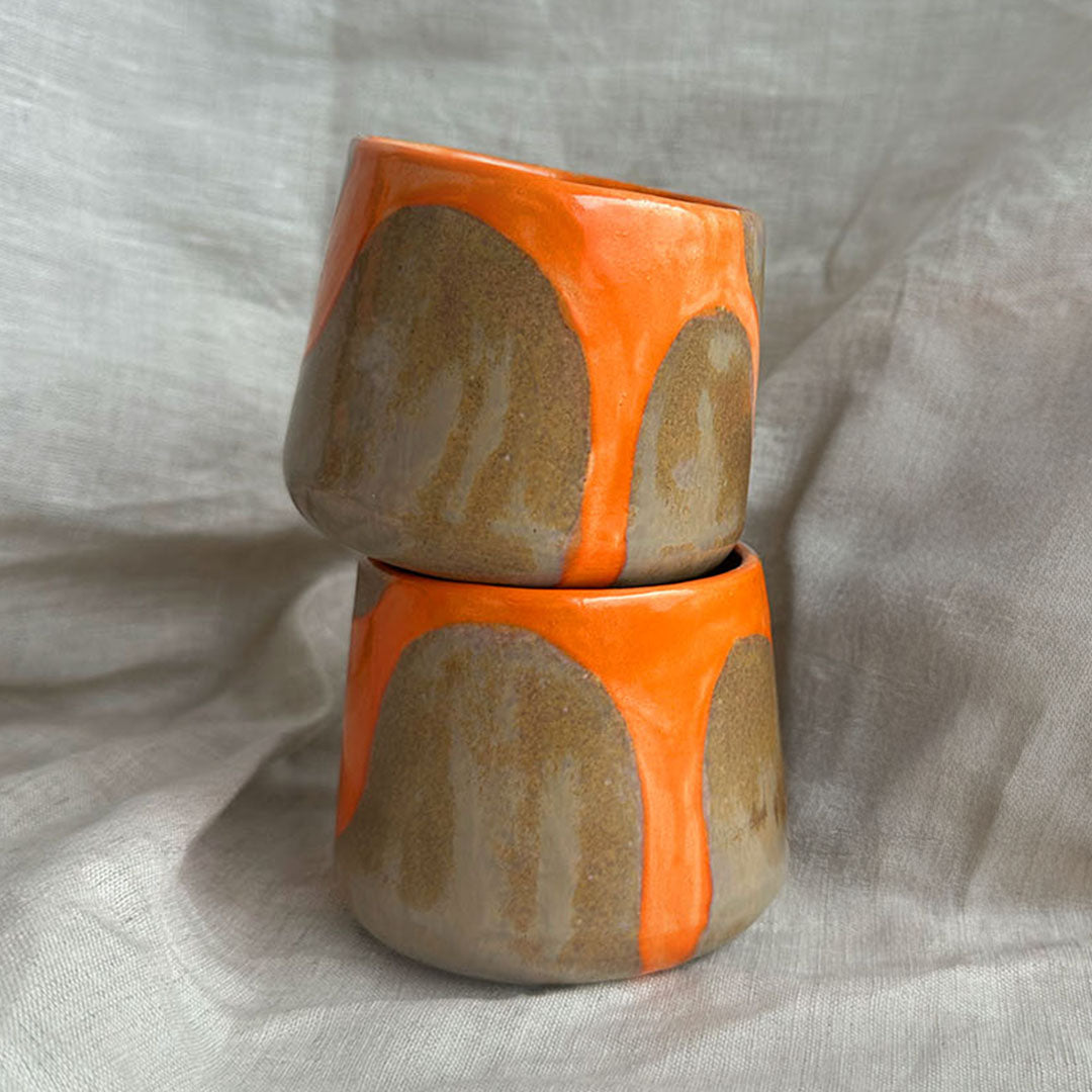 Tuma kopje (set van 2) | Oranje/Oyster