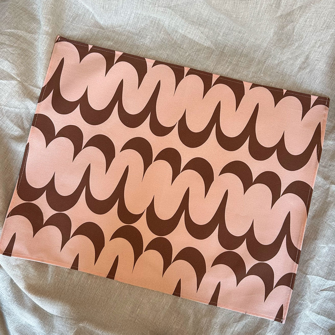 Placemat Zalani (set van 2) 35x45cm beige/bruin