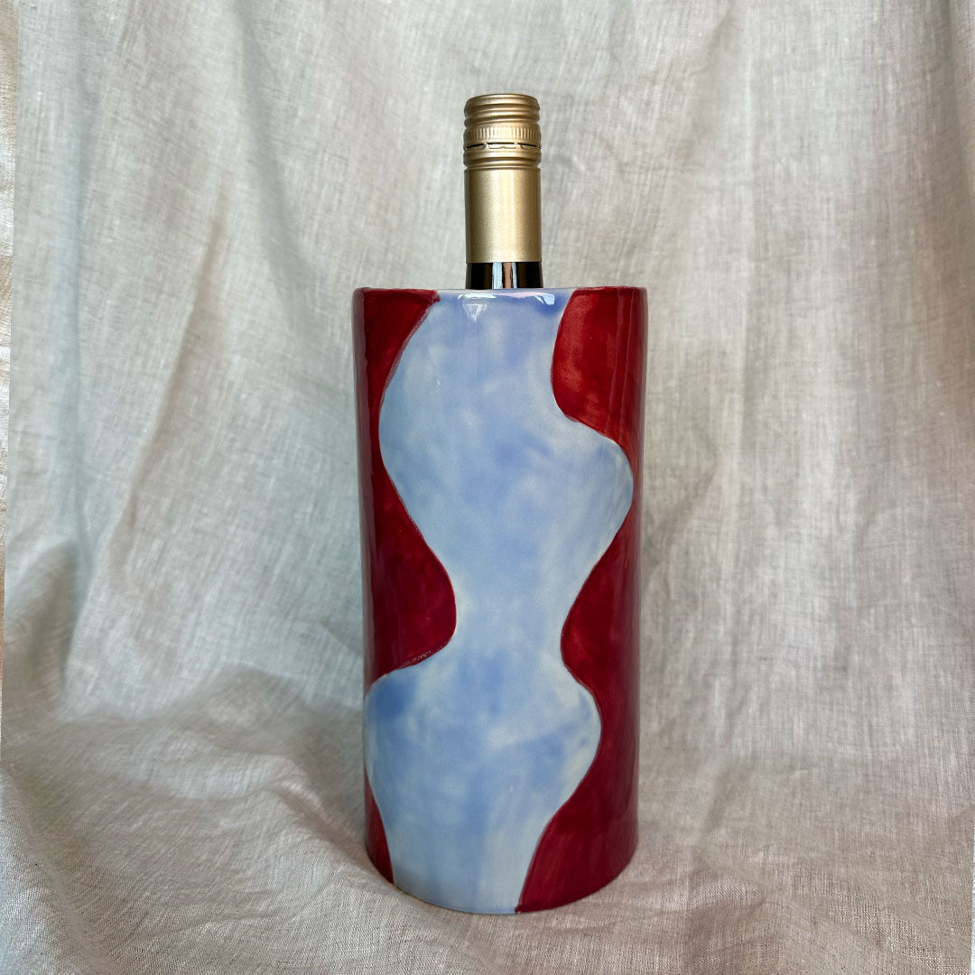 Mio Wijnkoeler | Burgundy/Blauw