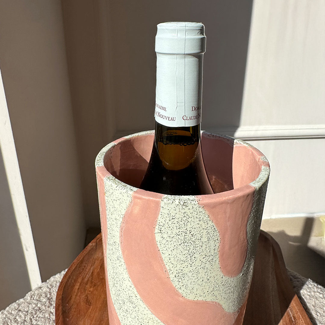 Mio Wijnkoeler | Roze/Beige spikkel