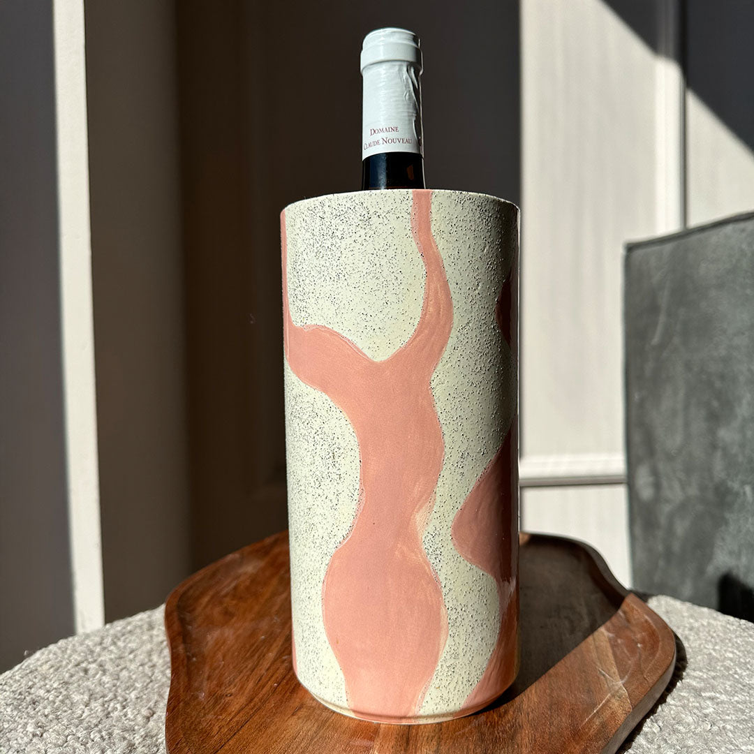 Mio Wijnkoeler | Roze/Beige spikkel