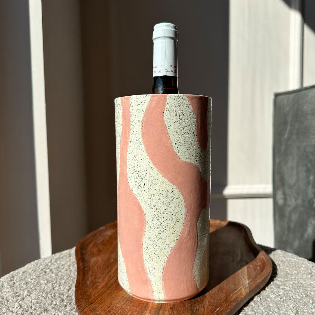 Mio Wijnkoeler | Roze/Beige spikkel