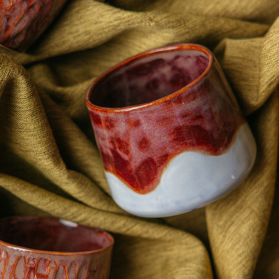Naya kopje | Burgundy/Blauw