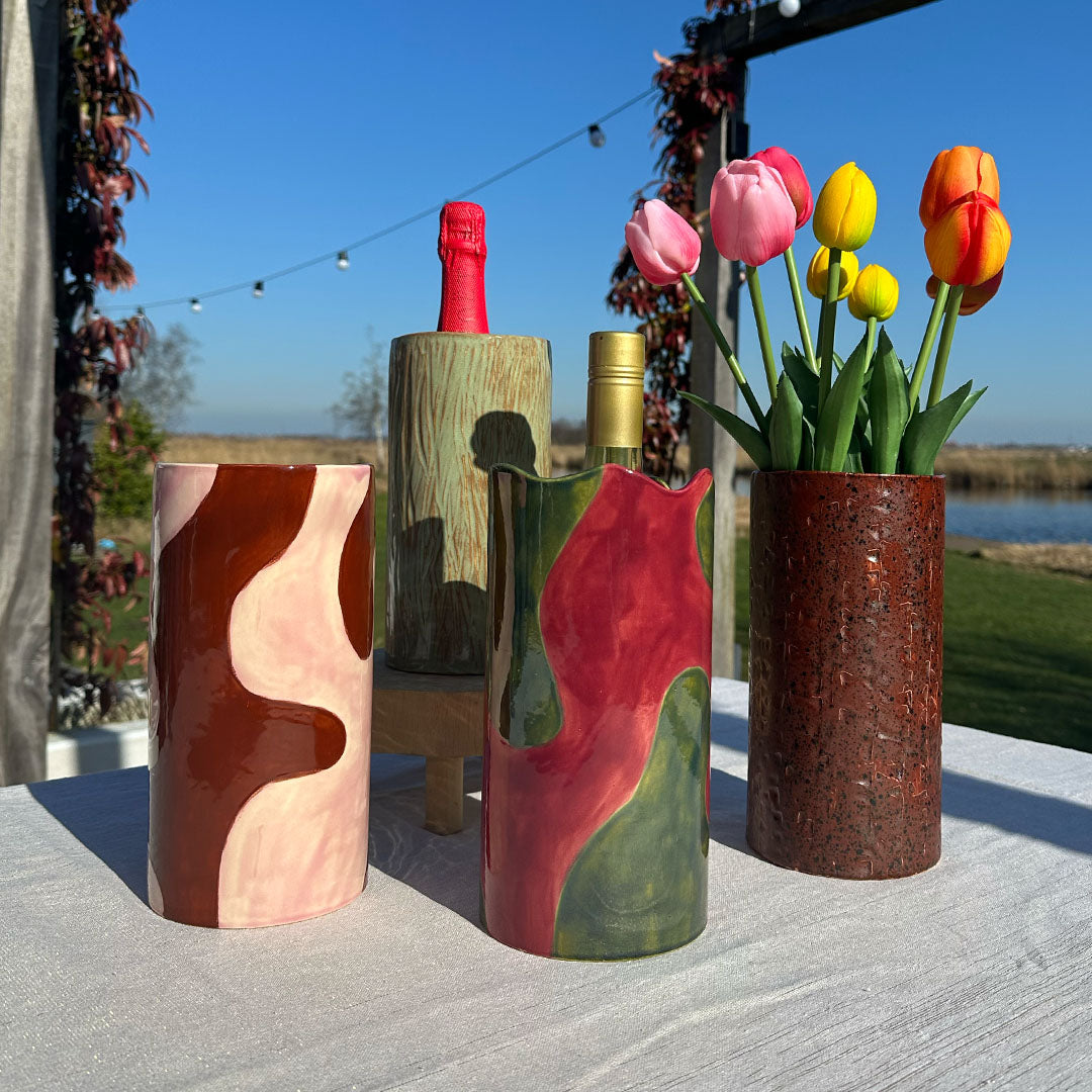 Wijnkoeler Lumaya - Bruin/Roze