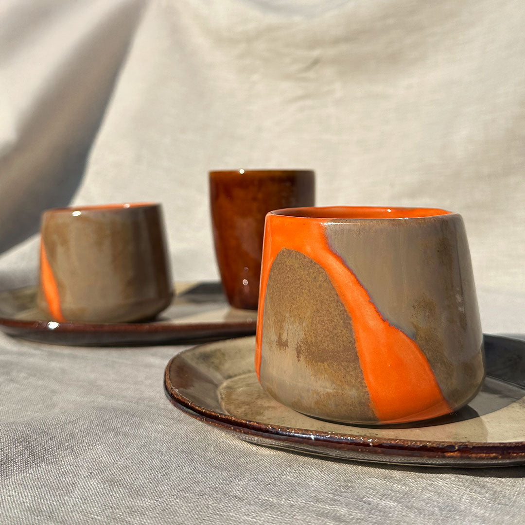 Tuma kopje (set van 2) | Oranje/Oyster