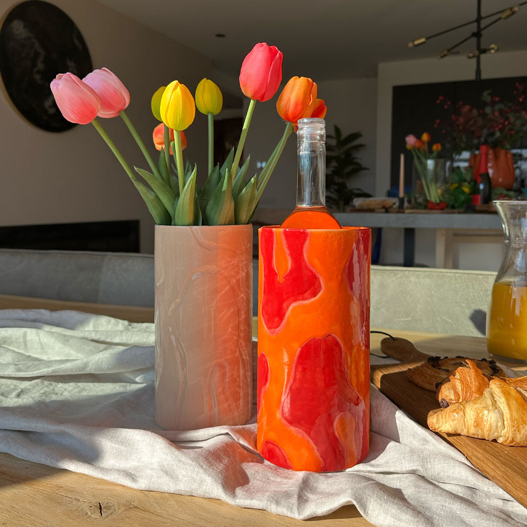 Lumaya Wijnkoeler | Oranje/Rood