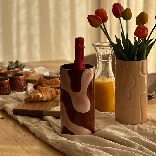 Wijnkoeler Lumaya - Bruin/Roze