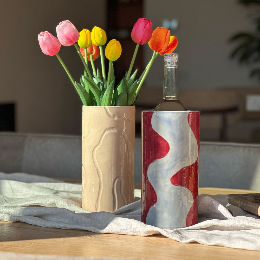 Wijnkoeler Mio - Wijnrood/Blauw